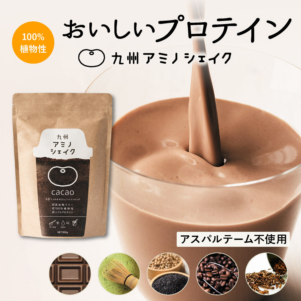 九州アミノシェイク 300g×1袋 ソイプロテイン【出荷目安：注文後3〜5日間】メール便送料無料
