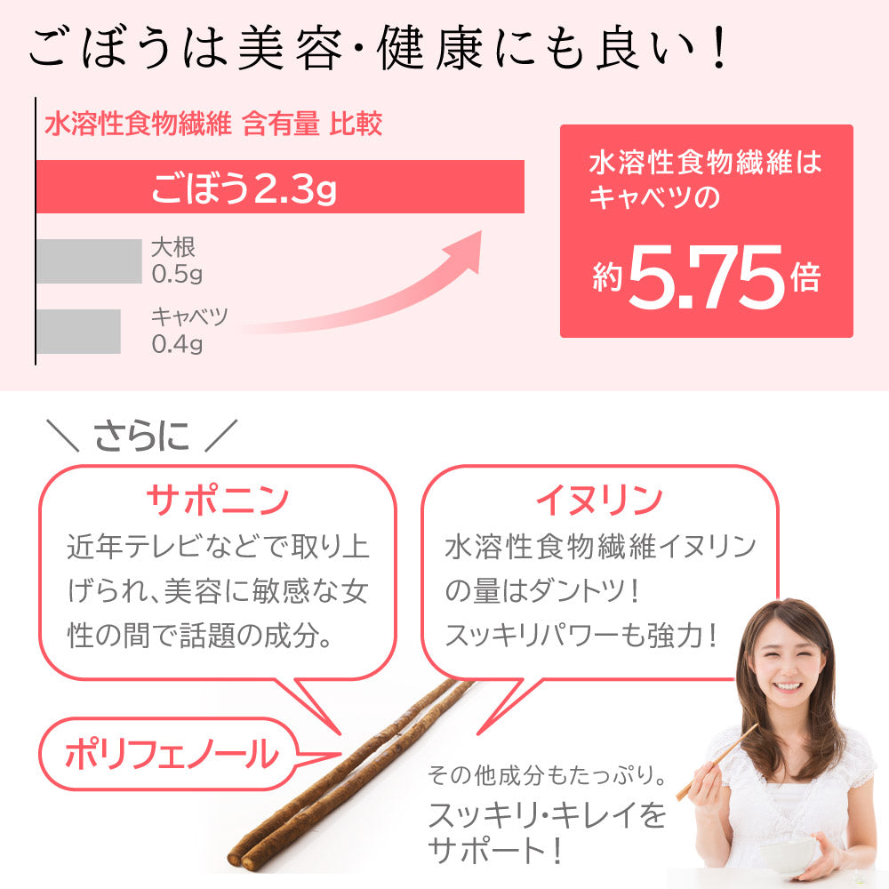 国産『さっぱり梅酢ごぼう』80g【出荷目安：注文後3〜5日間】
